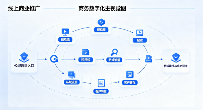 张家口线上商业推广怎么做？全域流量闭环搭建与低成本转化实战指南